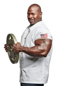 Muscular chef Andre Rush