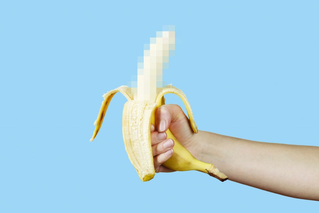 Banana demonstrating Jelqing results