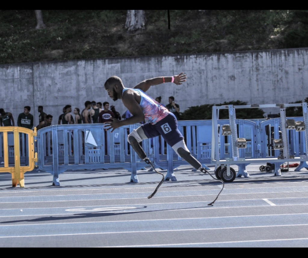 Blake Leeper running on two blades