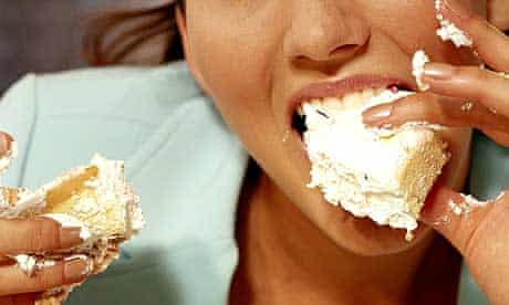 Woman emotional eating