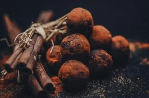 pile of protein truffles