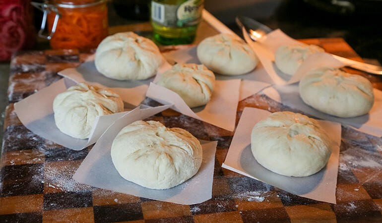Selection of bao buns