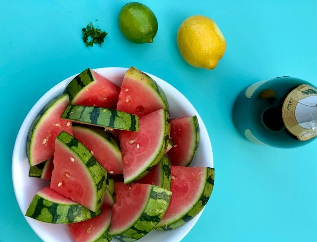 Champagne watermelon wedges