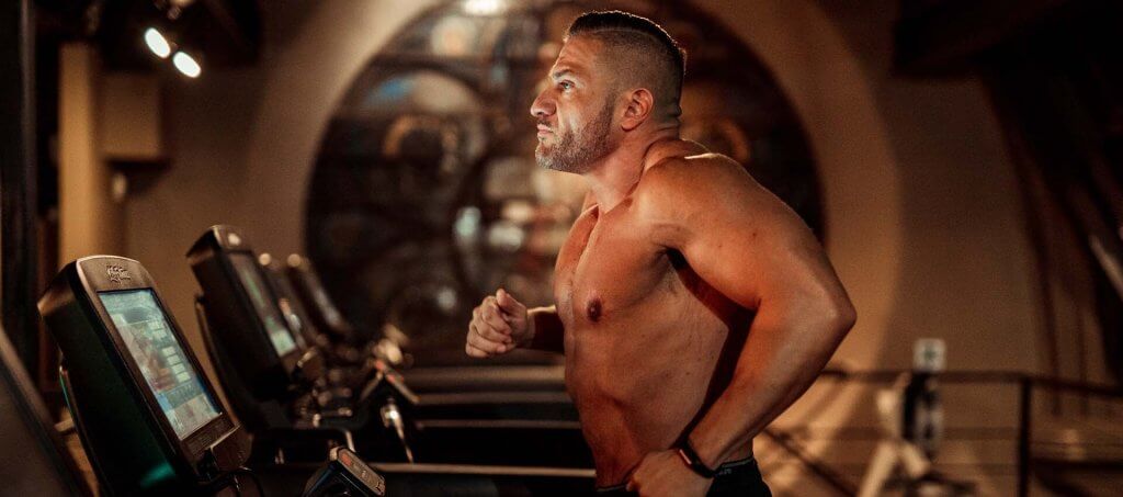 Anthony Lolli working out