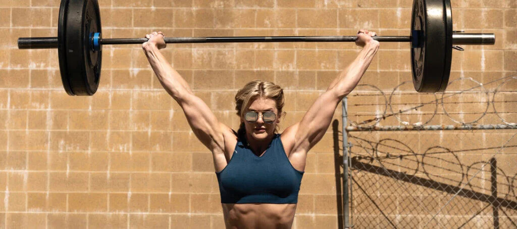 Brooke Ence lifting weights