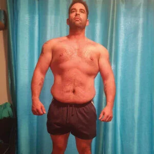 Man before huge weight loss