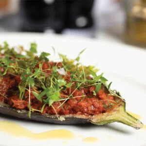 STUFFED EGGPLANT À LA MAROCAINE