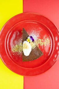 Chocolate and beet cheesecake