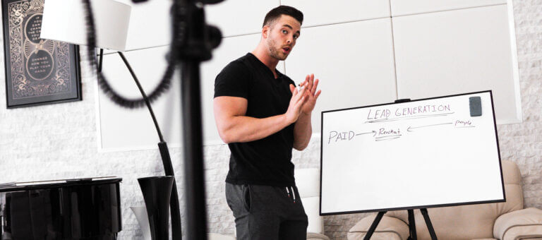 Tanner Chidester coaching a class