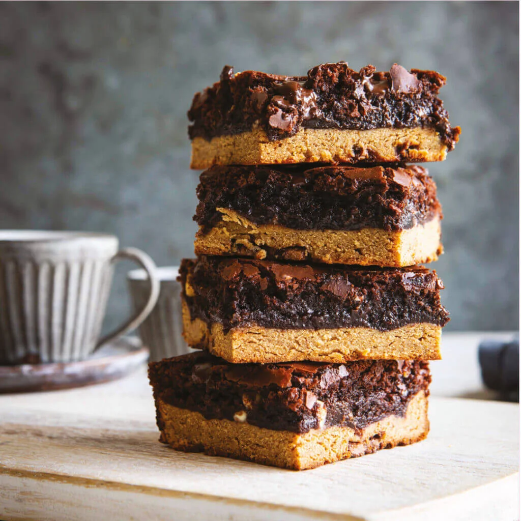 Stack of protein brookies