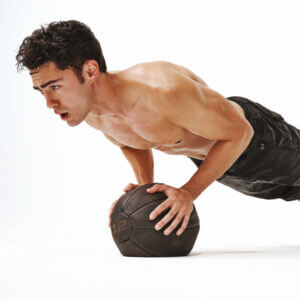 MEDICINE BALL PUSH-UPS