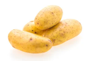 Pile of white potatoes