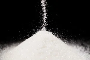 pile of white sugar