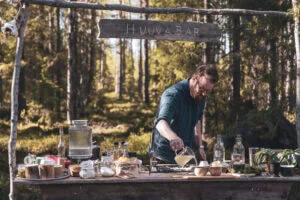 Open air bar