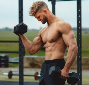 Alternating bicep curls