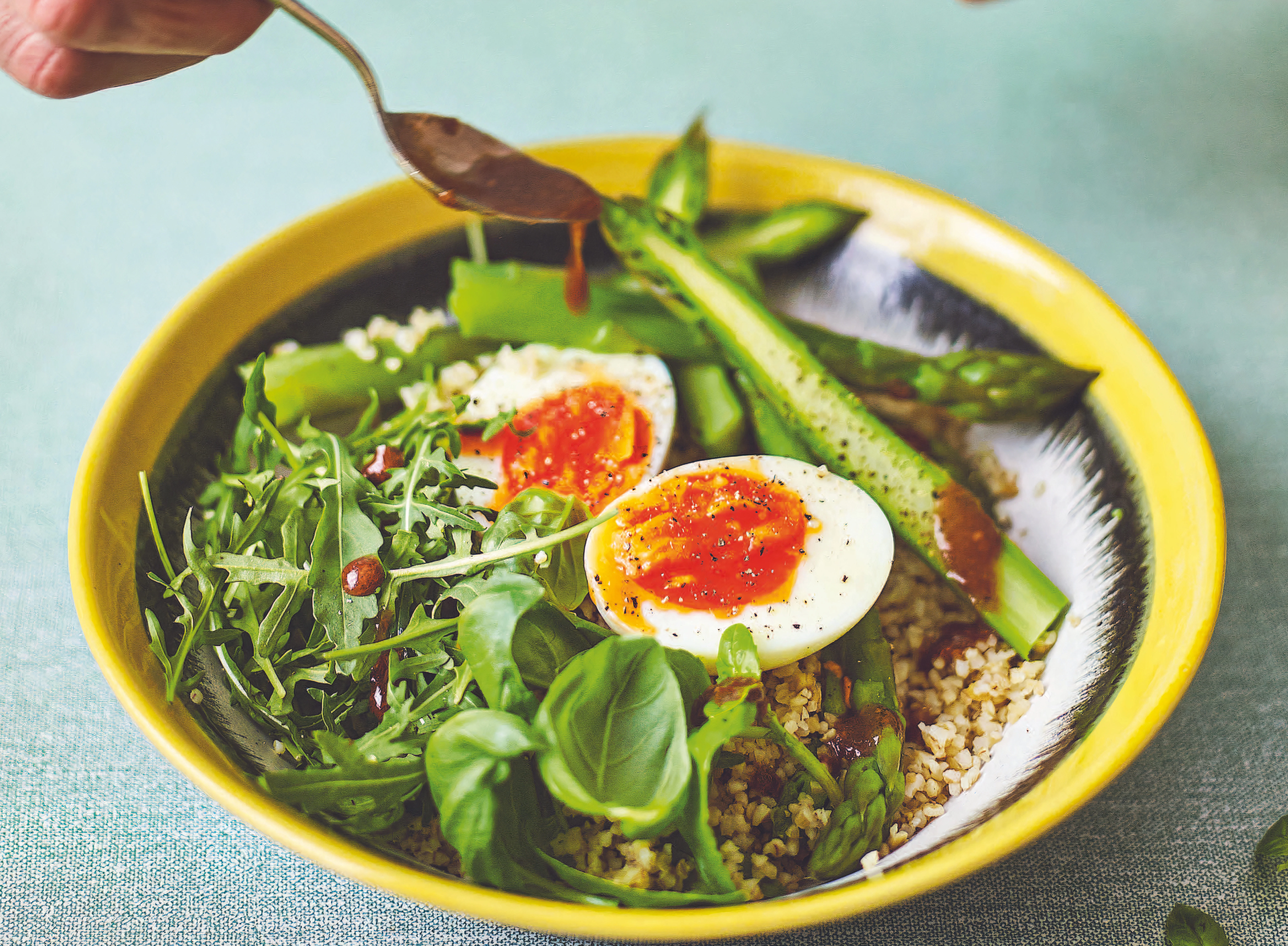 Bulgar wheat egg salad