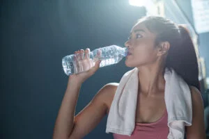 Drink half your body weight in water