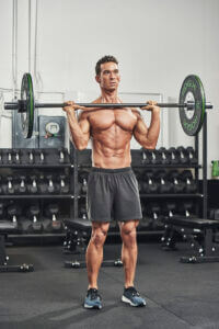 Standing Barbell Bradford Shoulder Press