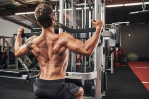 Seated Pull-Downs upper body workout