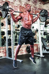 Barbell calf raises 