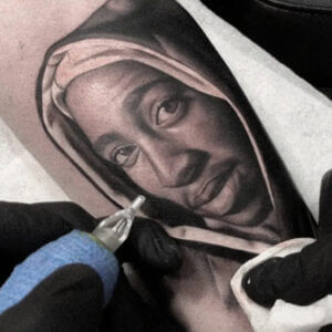 Tattoo of a nun