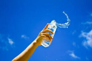 Bottle of drinking water