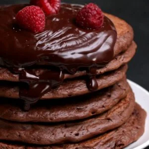 Warrior Crunch Dark Chocolate Peanut Butter Protein Pancakes 