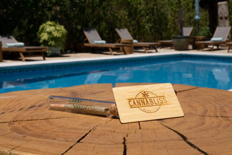 Cannabliss poolside