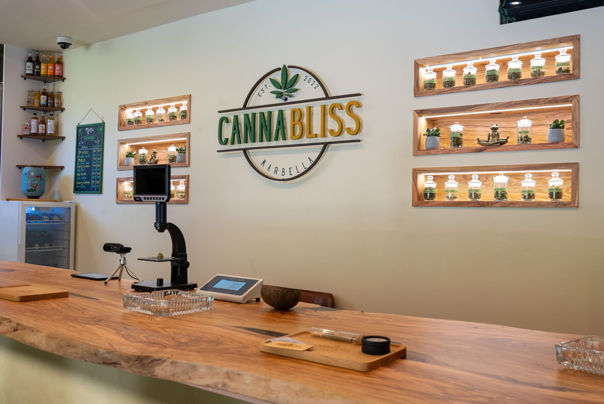 Cannabis available at Canabliss bar 