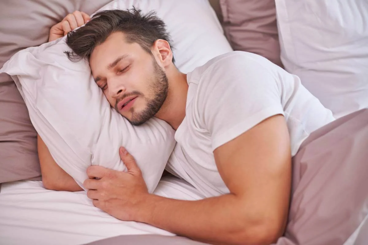 Man in deep sleep