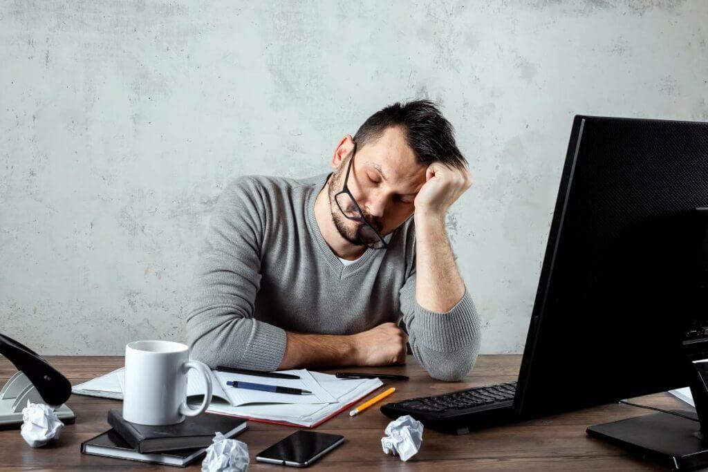 Man suffering with mental health