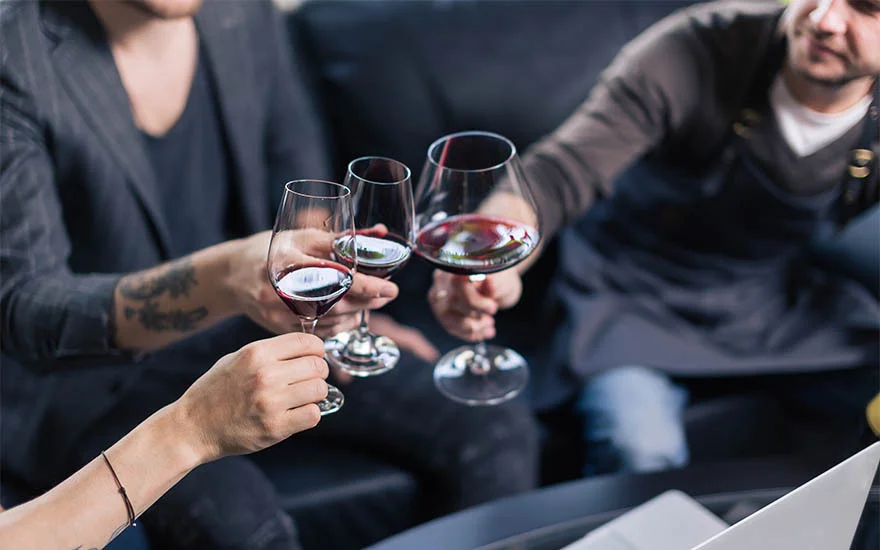 Smaller glasses of wine