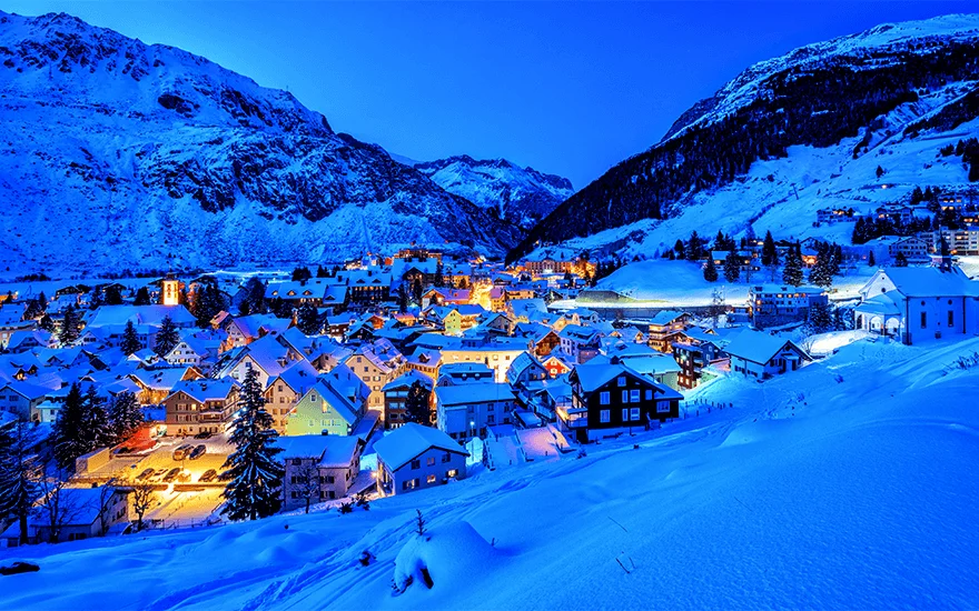 Andermatt Ski Resort Switzerland