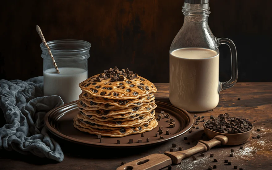 Cookies and Cream Protein Pancakes