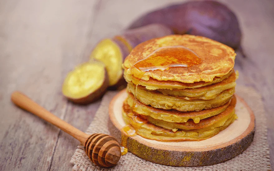 Sweet Potato Protein Pancakes