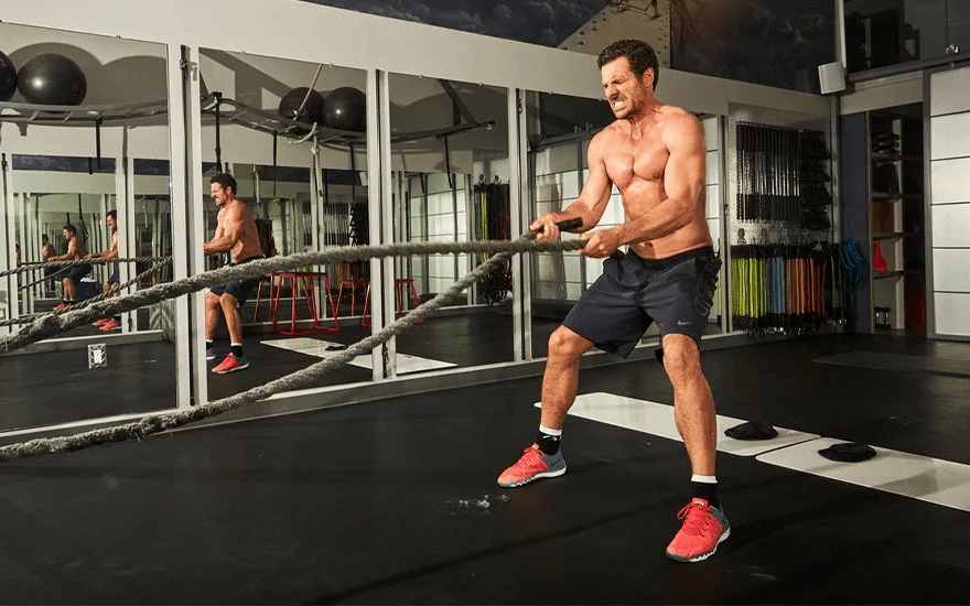 Ed Quinn Battle Rope Slams