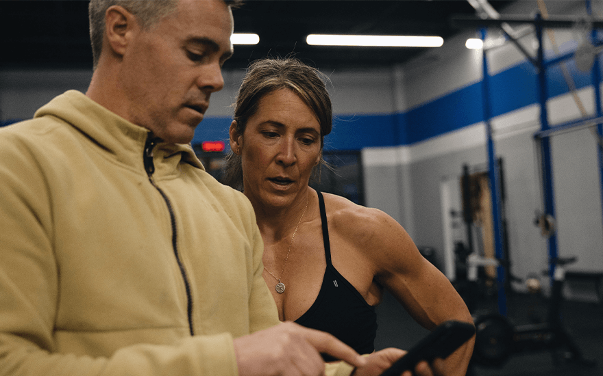 Ben Bergeron coaching in the gym