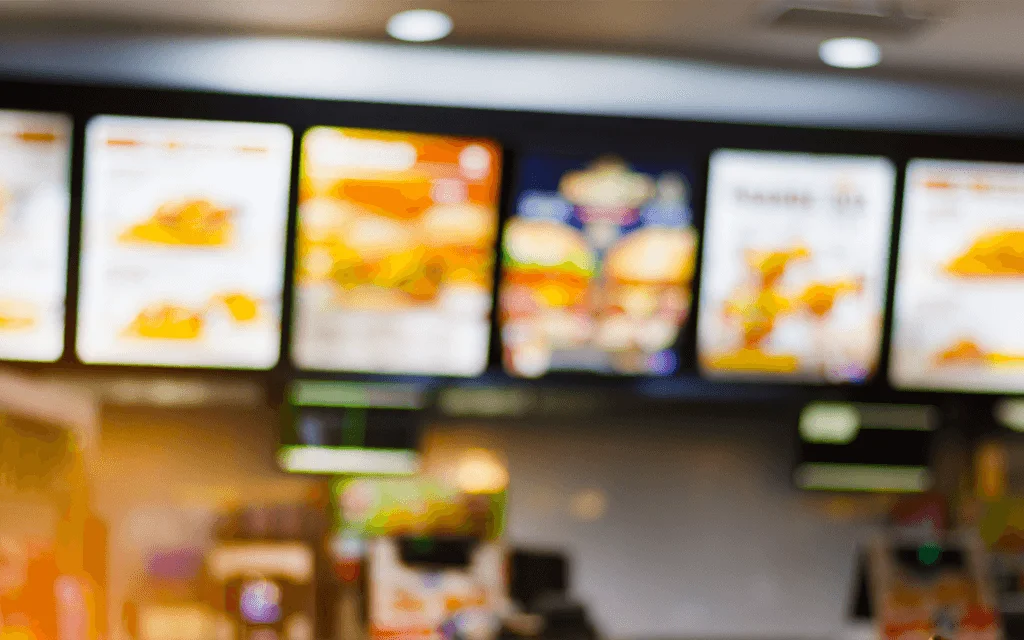 Blurry fast food overhead secret menu items
