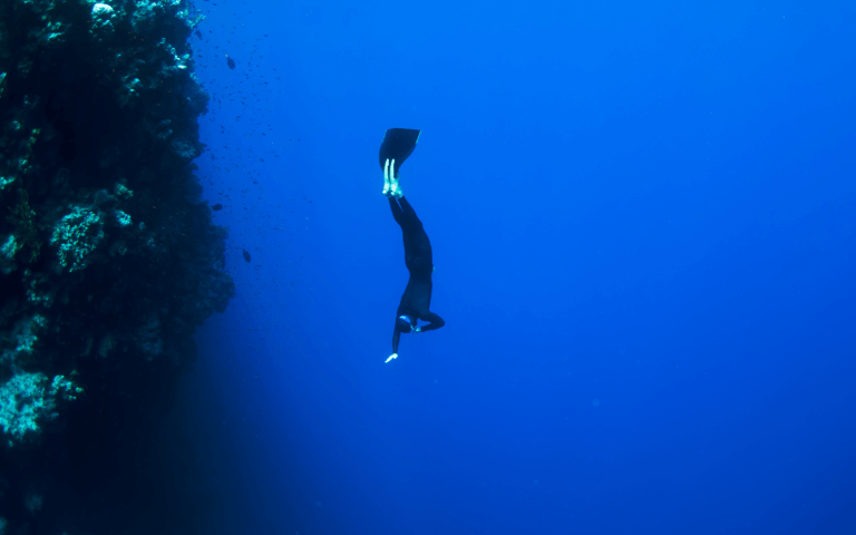 The deepest breath freediving