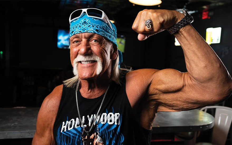 Hulk Hogan huge biceps