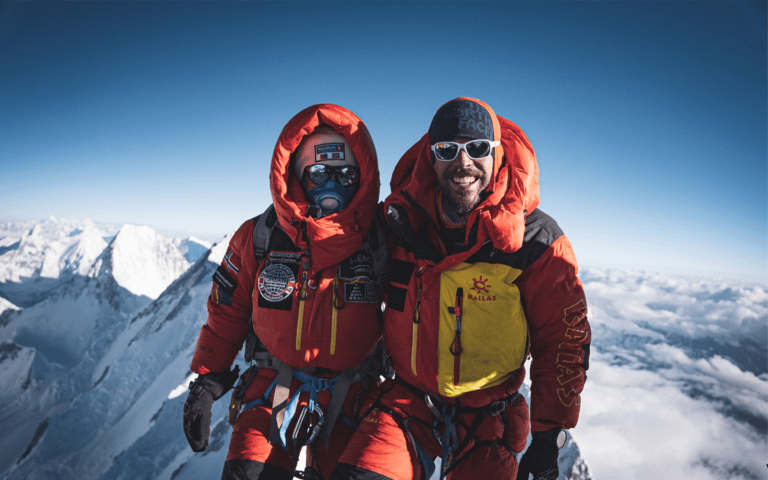 Kristin Harila and her sherpa