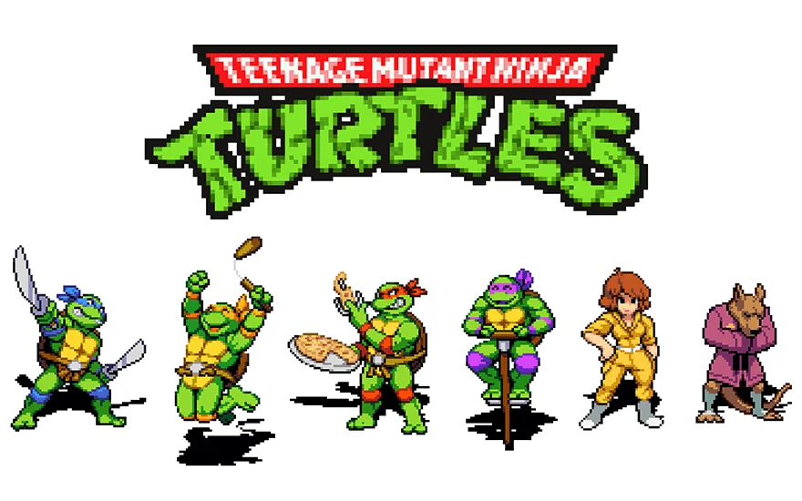 Vintage Turtles movie and game