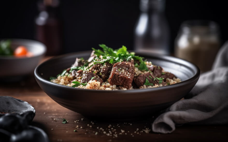 Beef and Quinoa Bowl