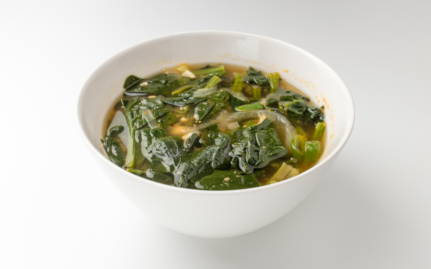 Spinach broth