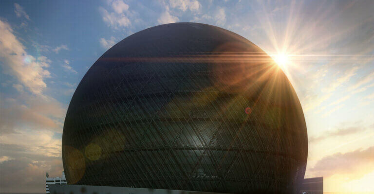 sphere in sunlight